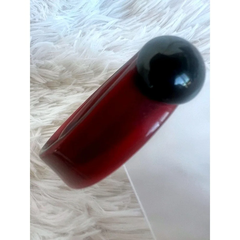 Vintage Lucite Bracelet Cherry Red Petite Small Wrist Mod Artwear Mid‎ Century